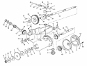 Snow-Blower Transmission Diagram and Parts List for 1920 400000001-499999999 - 1964 Lawn Boy Snow Blower